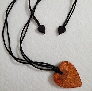 Zsiska double sided heart necklace